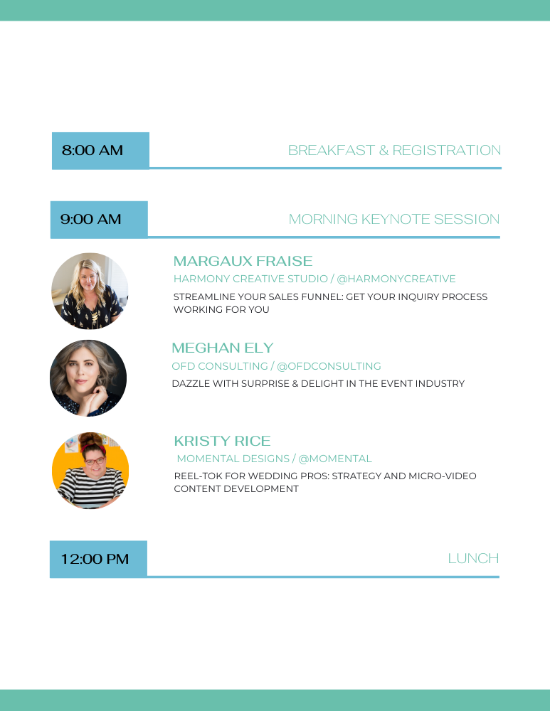 Summit Conference Program The Summit 2022 - Conference Program - Central Florida Wedding Association